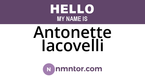 Antonette Iacovelli