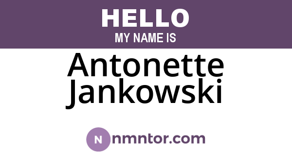 Antonette Jankowski