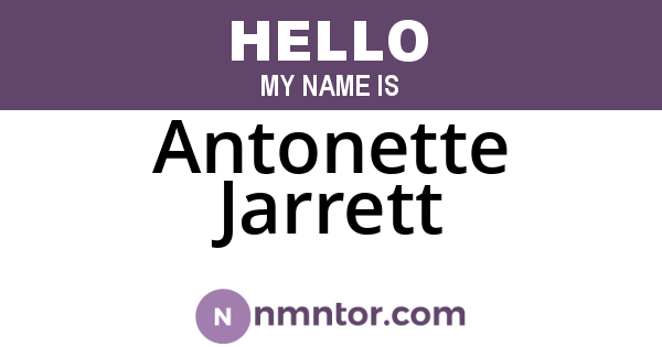 Antonette Jarrett