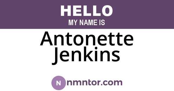 Antonette Jenkins