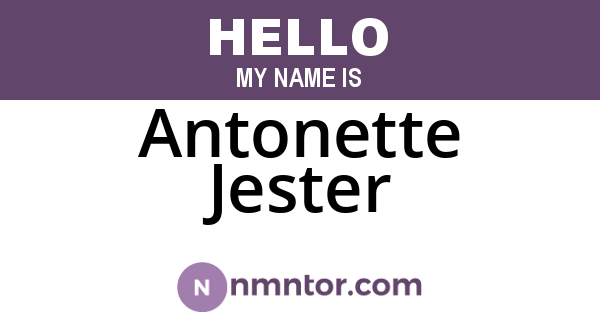 Antonette Jester