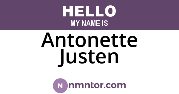 Antonette Justen