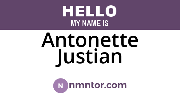 Antonette Justian