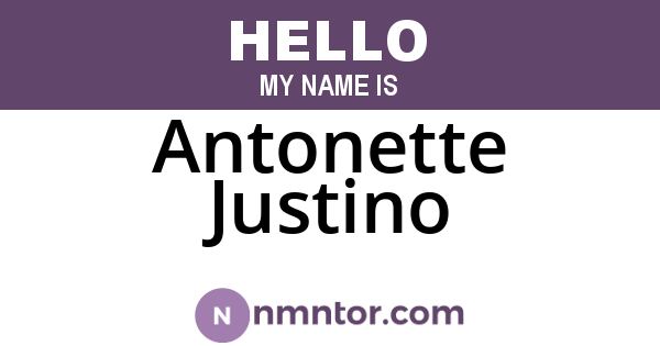 Antonette Justino