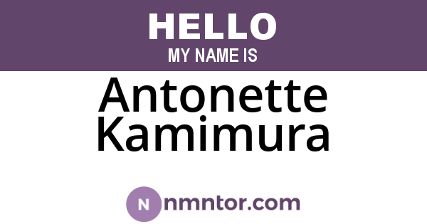 Antonette Kamimura