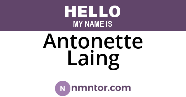 Antonette Laing