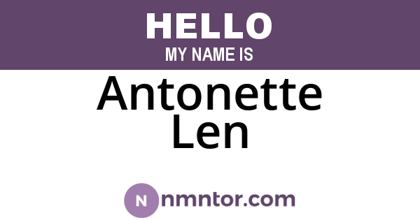 Antonette Len