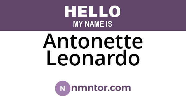 Antonette Leonardo