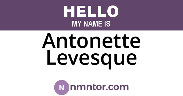 Antonette Levesque
