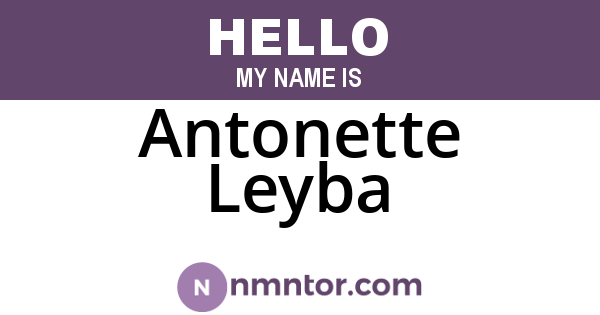 Antonette Leyba