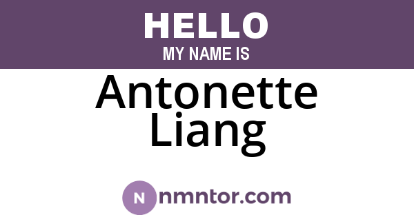 Antonette Liang