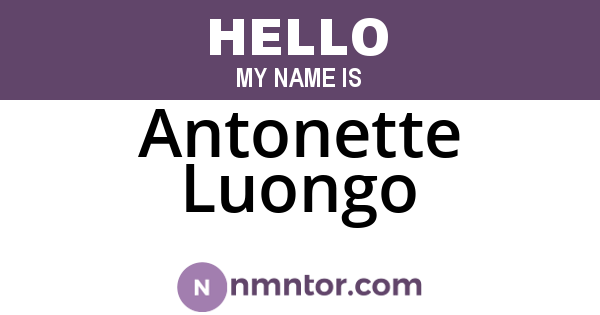 Antonette Luongo