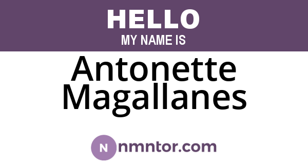 Antonette Magallanes