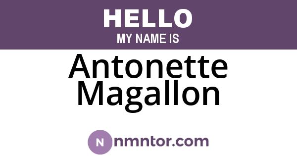 Antonette Magallon