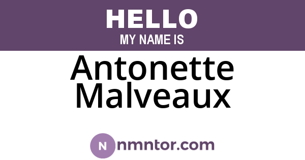 Antonette Malveaux