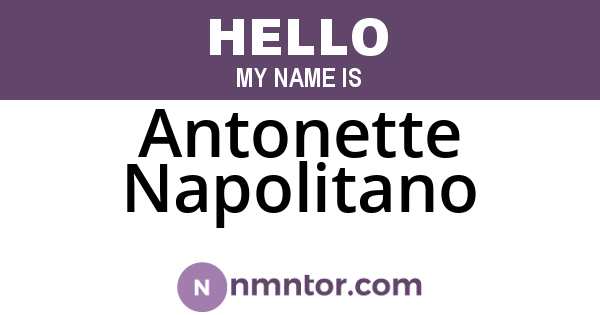 Antonette Napolitano