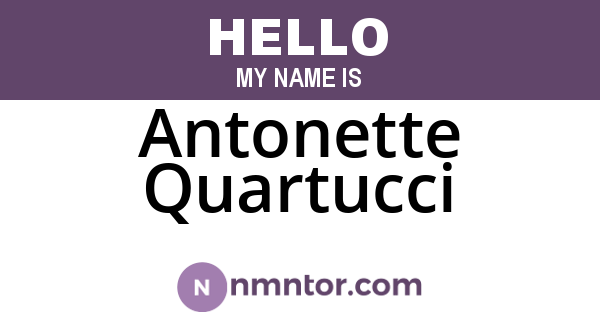 Antonette Quartucci