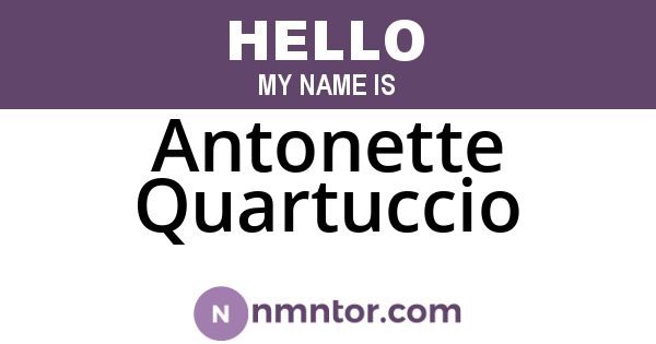 Antonette Quartuccio