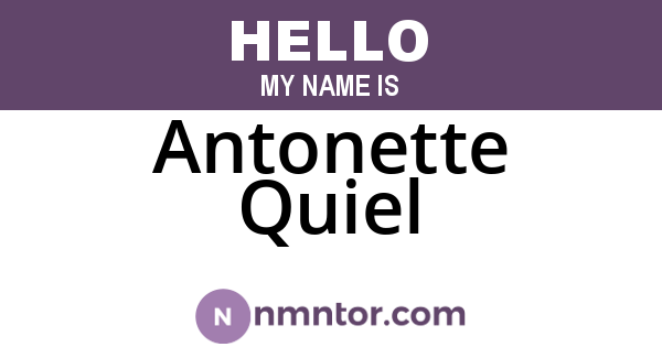 Antonette Quiel