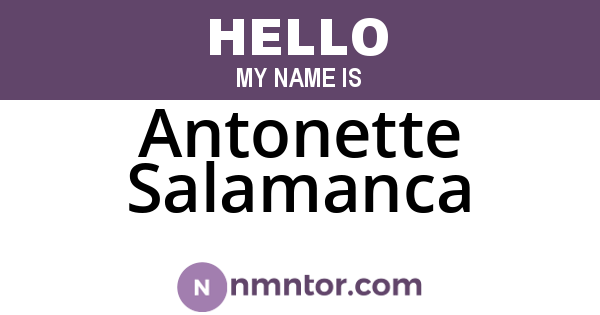 Antonette Salamanca