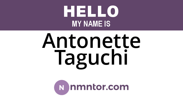 Antonette Taguchi