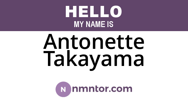 Antonette Takayama