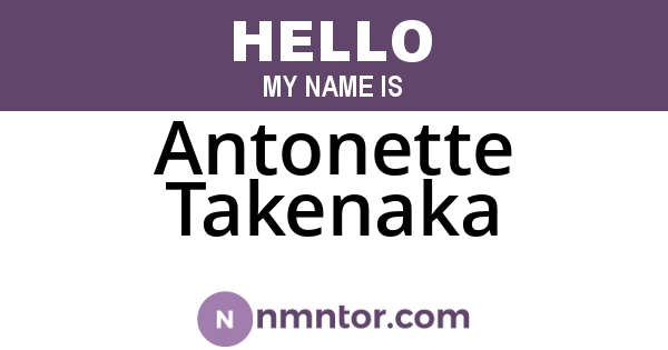 Antonette Takenaka