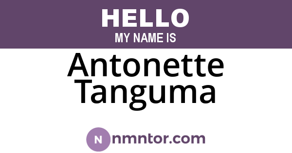 Antonette Tanguma