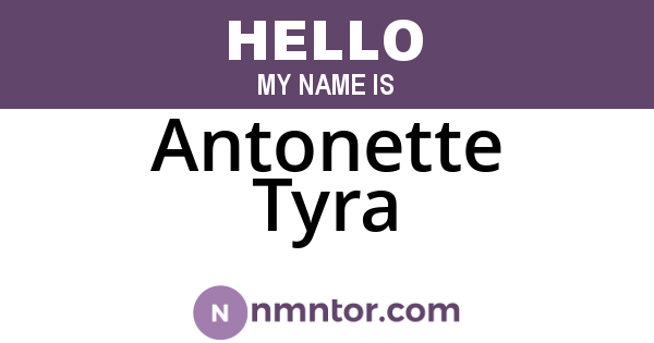 Antonette Tyra
