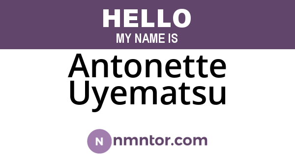 Antonette Uyematsu
