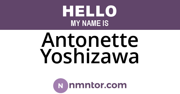 Antonette Yoshizawa