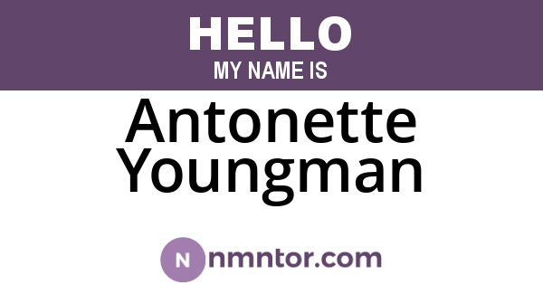 Antonette Youngman