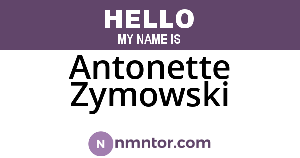 Antonette Zymowski