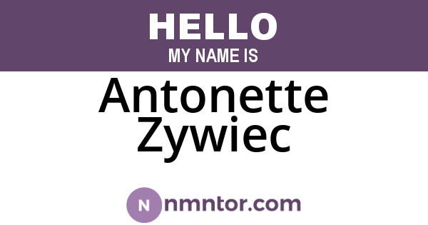 Antonette Zywiec