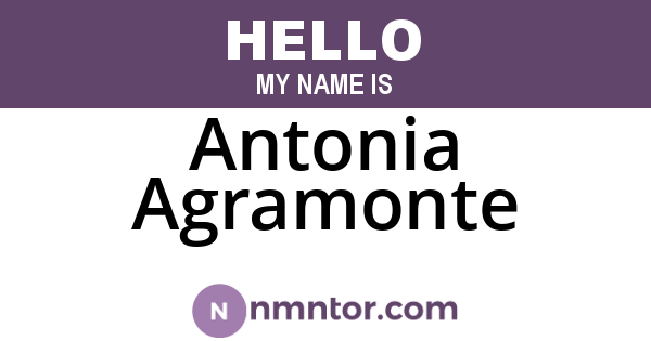 Antonia Agramonte