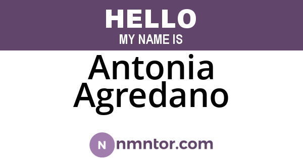 Antonia Agredano