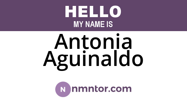 Antonia Aguinaldo