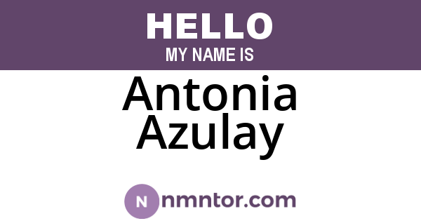 Antonia Azulay