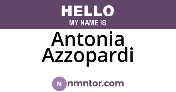 Antonia Azzopardi