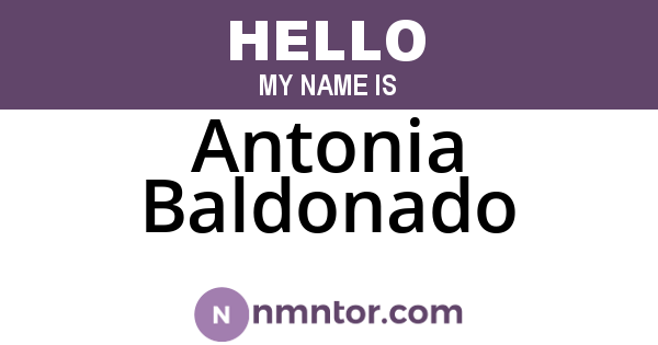 Antonia Baldonado