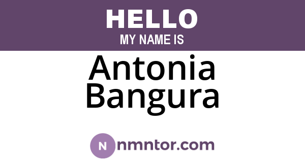 Antonia Bangura
