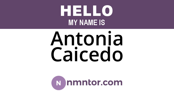 Antonia Caicedo
