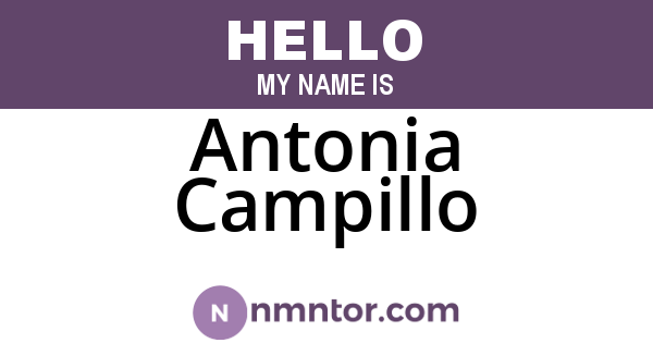 Antonia Campillo