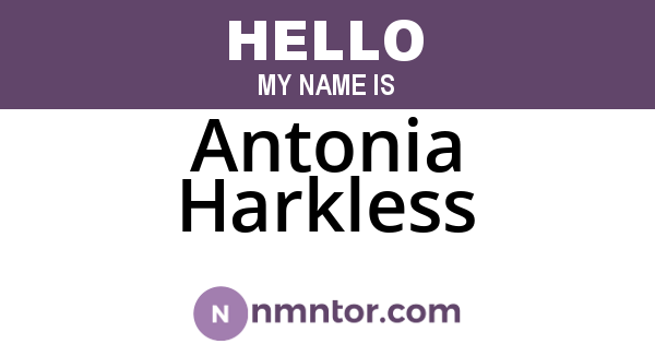 Antonia Harkless