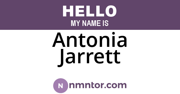 Antonia Jarrett