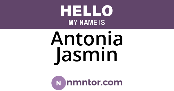 Antonia Jasmin