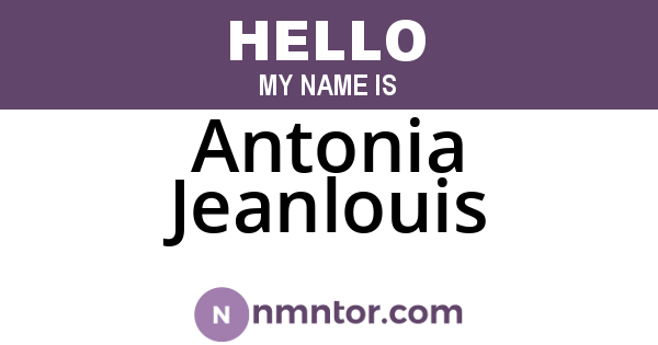Antonia Jeanlouis