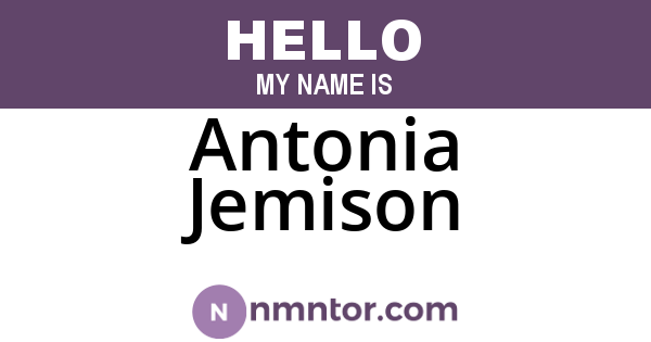 Antonia Jemison