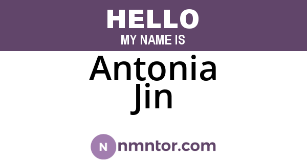 Antonia Jin