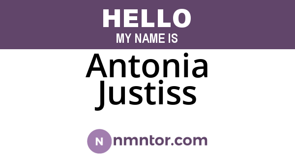 Antonia Justiss